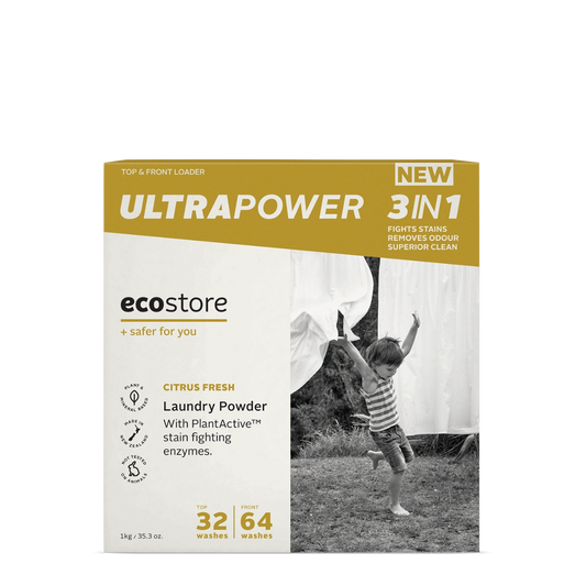 Ecostore Ultra Power 3 in 1 Laundry Powder 1kg - Citrus Fresh