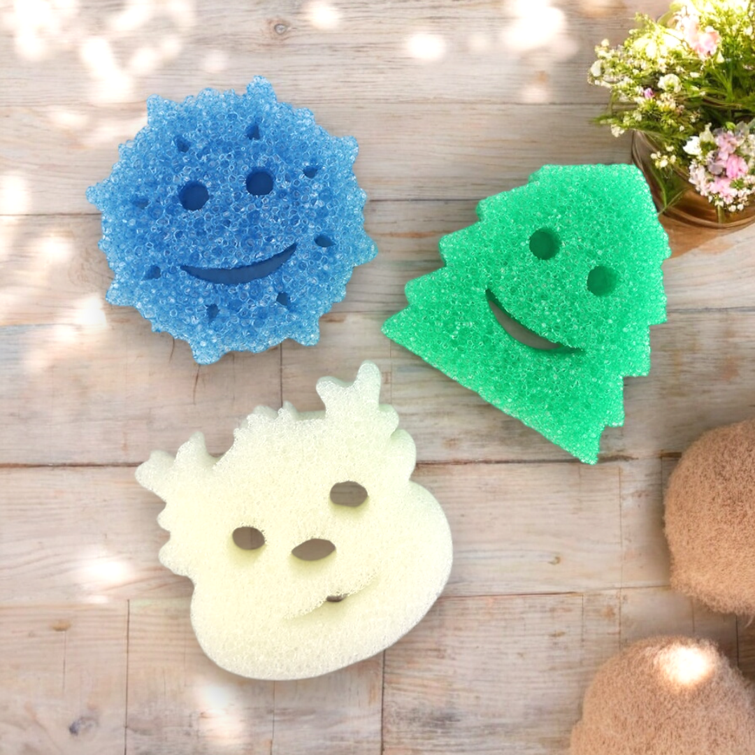 Scrub Daddy ๐ Christmas Shapes โ๏ธ Special Edition 3-Pack! ๐
๐ผ
