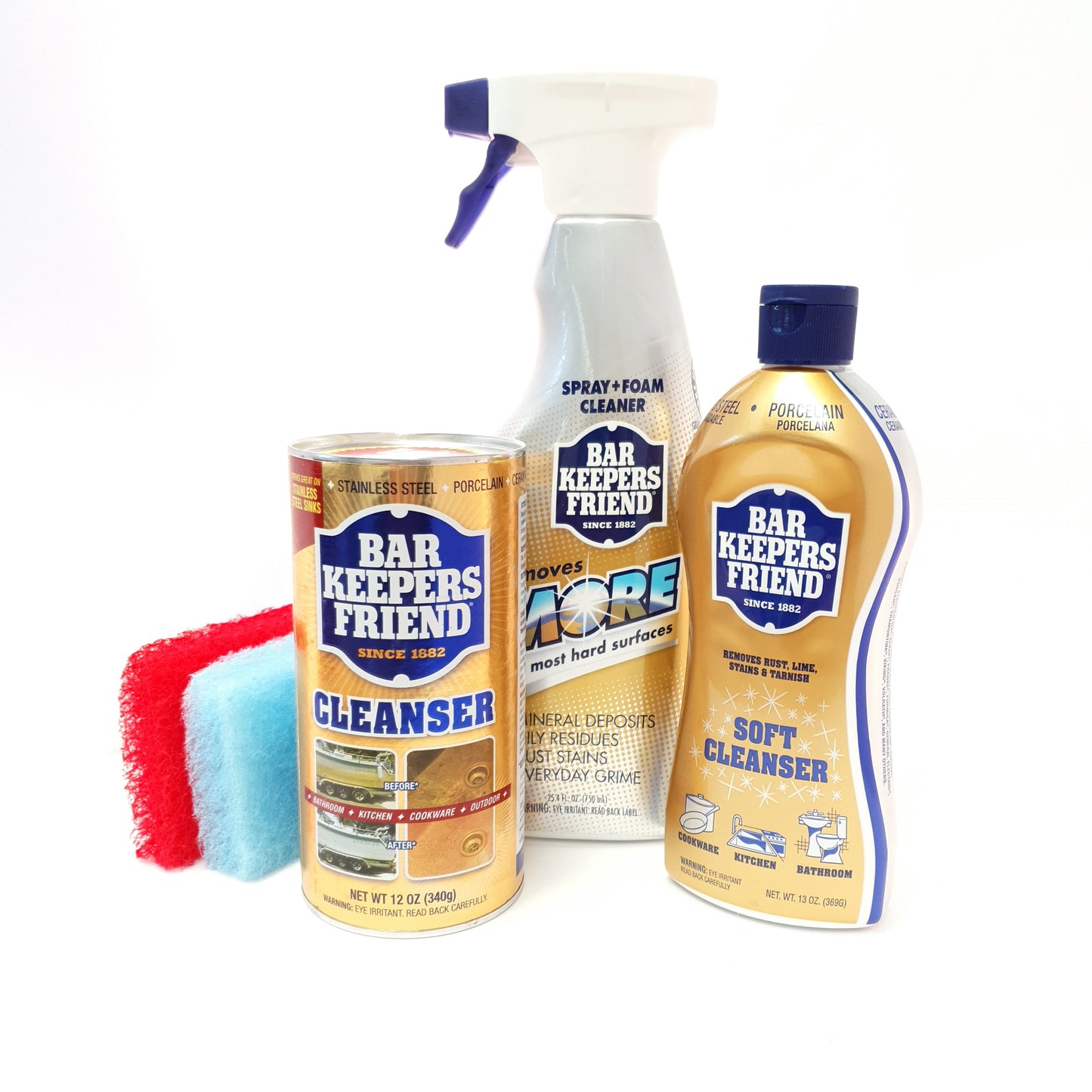 Bar Keepers Friend 3 Piece Cleaning Kit