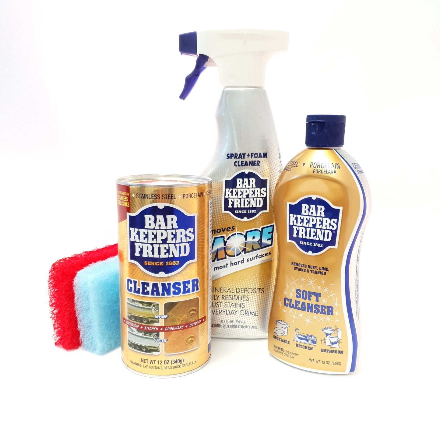 Bar Keepers Friend: 3 Piece Cleaning Kit