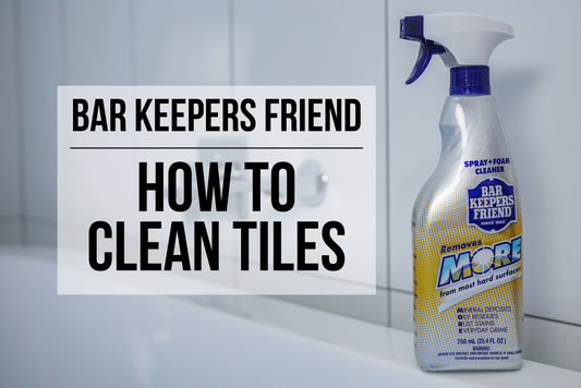 Cleaning Tiles with Bar Keepers Friend