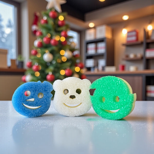 Scrub Mommy 🧸 Christmas Shapes 🎄 Special Edition 3-Pack! ☃️