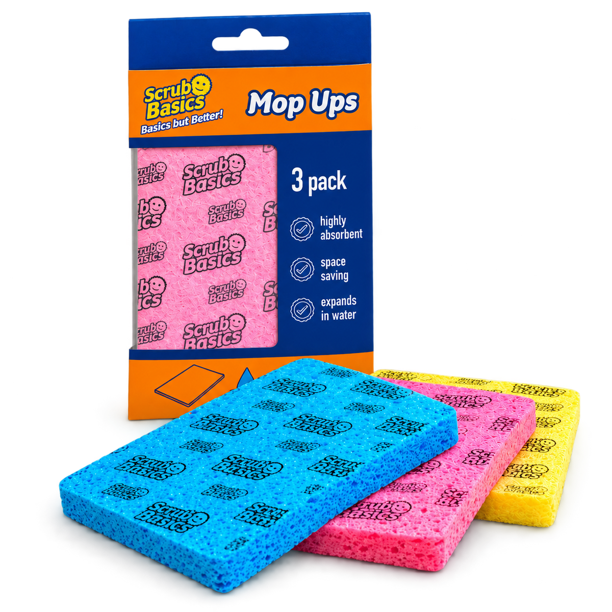 Scrub Basics Mop Ups (3PK)